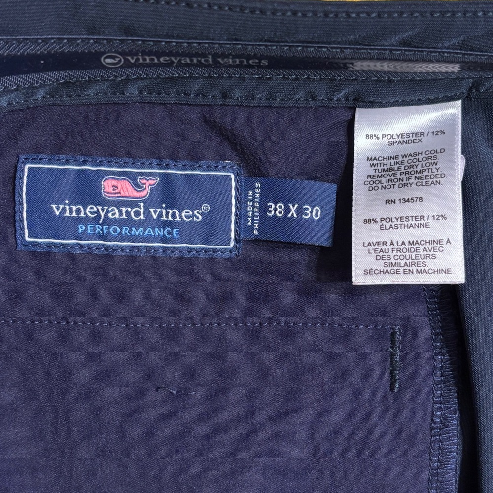 Vineyard Vines Flat Front Performance Pants 38x30 - image 4